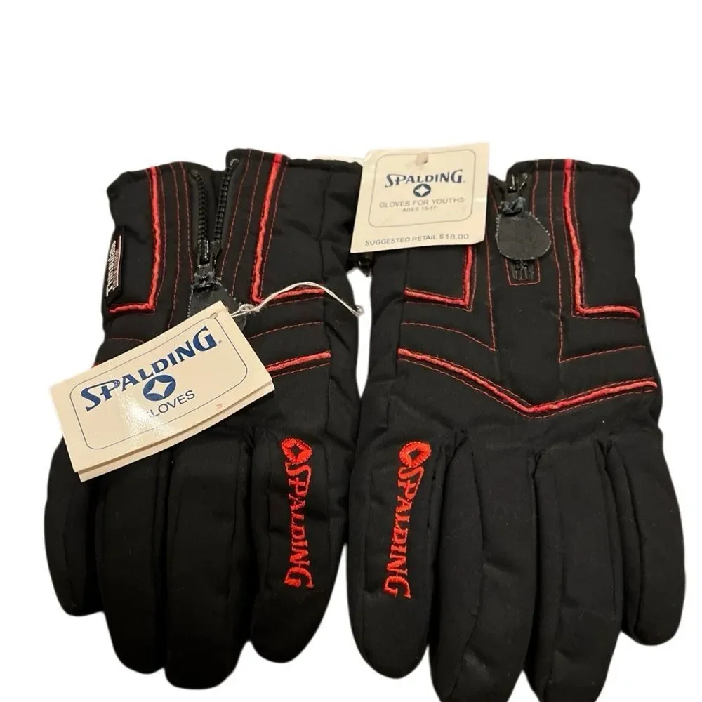 Spalding Youth Gloves Tag vintage ages 15-17 NWT